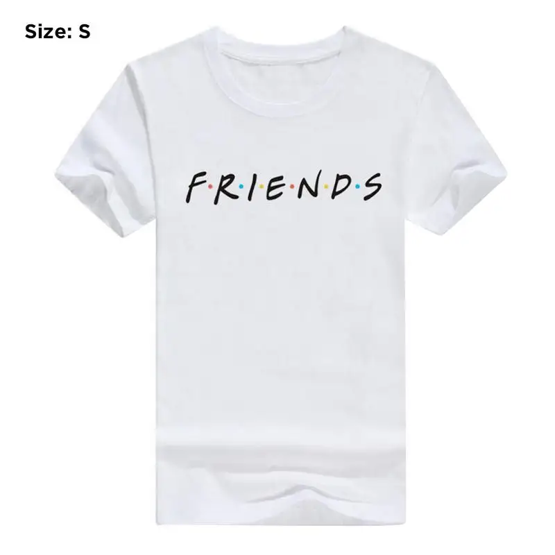 Summer Short Sleeve T-Shirt Friends Letters Male and Female Friends Europe and America Print Large Size Tops XS-XL
Summer Short Sleeve T-Shirt Friends Letters Male and Female Friends Europe and America Print Large Size Tops XS-XL