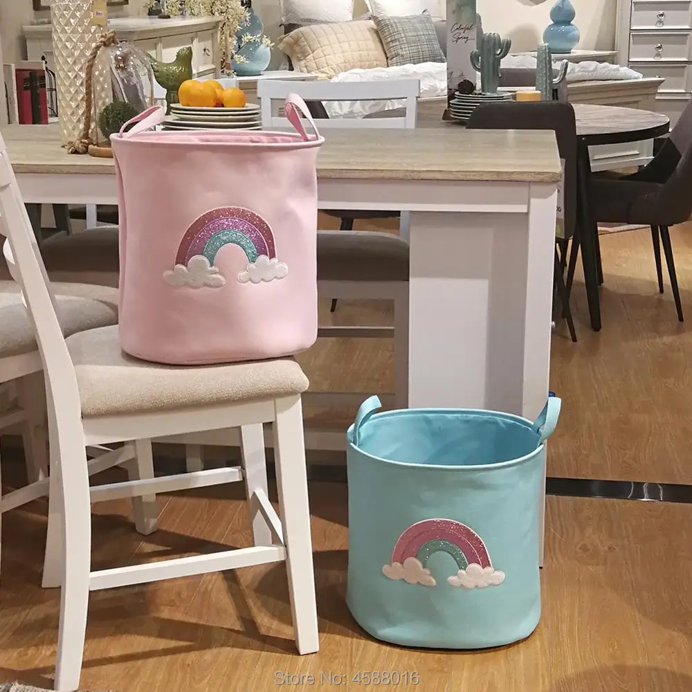 44*33*40cm 2018 New Unicorn Storage Basket for Toys Fabric Rainbow Printed Pink Clothes Basket for Child Folding Laundry Basket
44*33*40cm 2018 New Unicorn Storage Basket for Toys Fabric Rainbow Printed Pink Clothes Basket for Child Folding Laundry Basket
