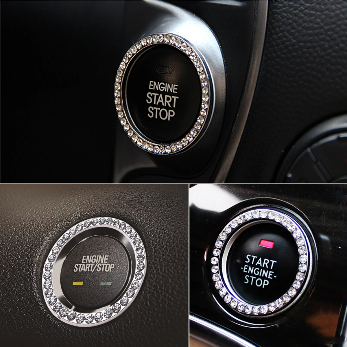 1pc Crystal Rhinestone Decor Car Engine Start Key Ring Start Stop Ignition Button Sticky Ring Car Decor Accessories For Girl
1pc Crystal Rhinestone Decor Car Engine Start Key Ring Start Stop Ignition Button Sticky Ring Car Decor Accessories For Girl