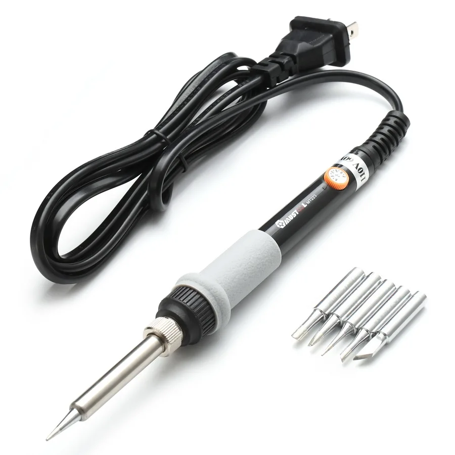 Mustool MT223 60W Adjustable Temperature Electric Solder Iron with 5pcs Solder Tips I/3C/4C/K/2.4D
Mustool MT223 60W Adjustable Temperature Electric Solder Iron with 5pcs Solder Tips I/3C/4C/K/2.4D