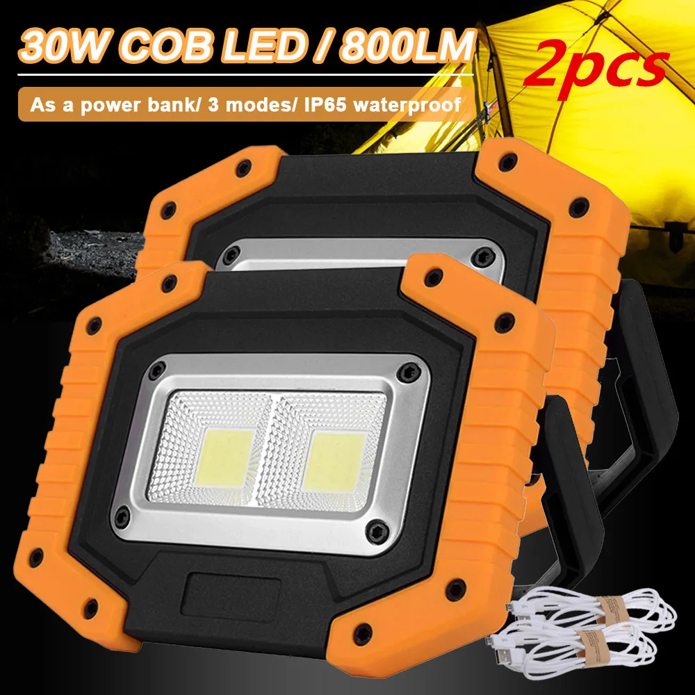 2 COB 30W DC5V LED Flood Light Rechargeable Portable LED Work Light Waterproof Floodlight for Outdoor Emergency Car Repair
2 COB 30W DC5V LED Flood Light Rechargeable Portable LED Work Light Waterproof Floodlight for Outdoor Emergency Car Repair