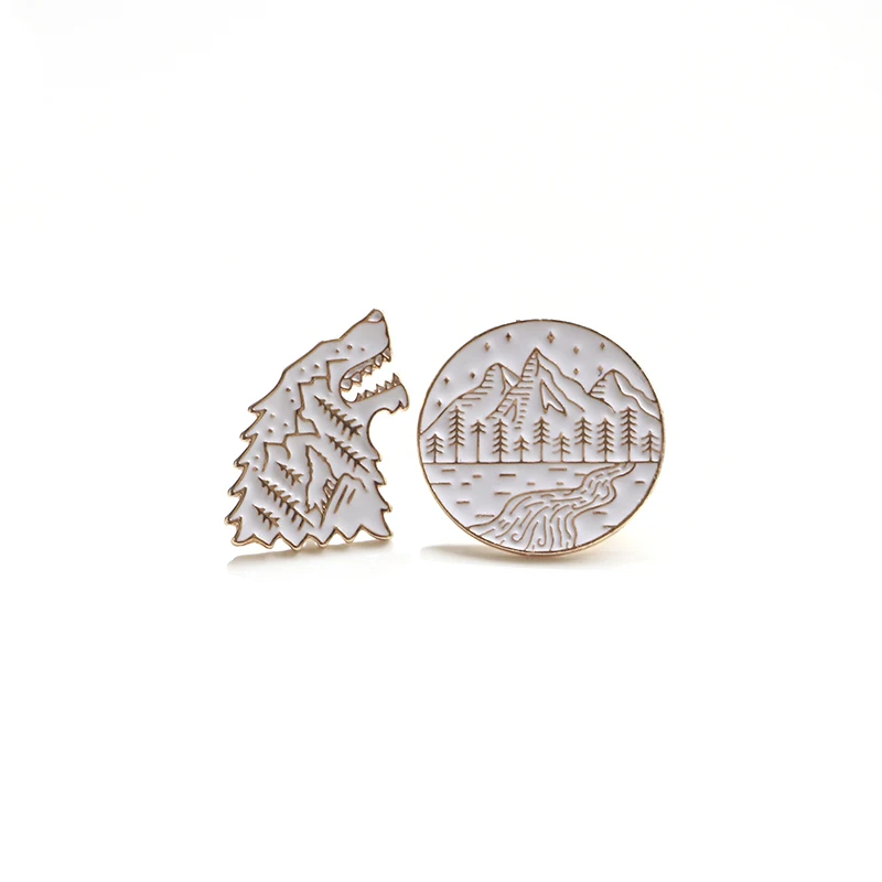 Forest Round Brooches Animal Wolf Enamel Pin for Boys Girls Lapel Pin Hat/bag Pins Denim Jacket Shirt Women Brooch Badge SC4477
Forest Round Brooches Animal Wolf Enamel Pin for Boys Girls Lapel Pin Hat/bag Pins Denim Jacket Shirt Women Brooch Badge SC4477