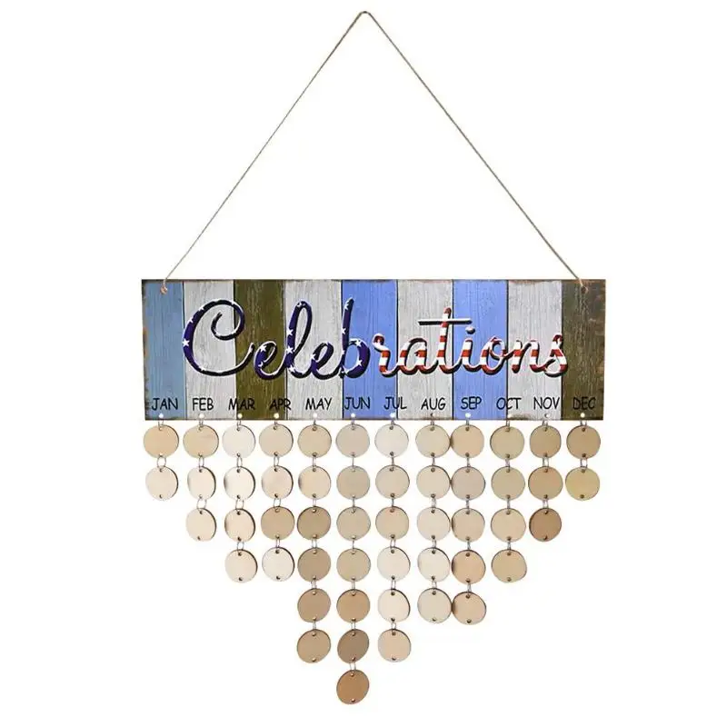 Vintage Wooden Round Plates DIY Calendar Sign Special Date Birthday Wall Hanging Reminder Board Home Decor
Vintage Wooden Round Plates DIY Calendar Sign Special Date Birthday Wall Hanging Reminder Board Home Decor