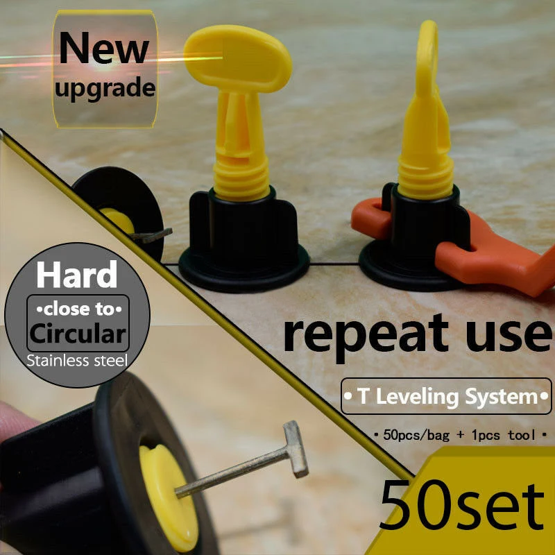 New Reusable T Type Ceramic Floor Wall Construction Tools Tile Leveling System KIT Accessories
New Reusable T Type Ceramic Floor Wall Construction Tools Tile Leveling System KIT Accessories