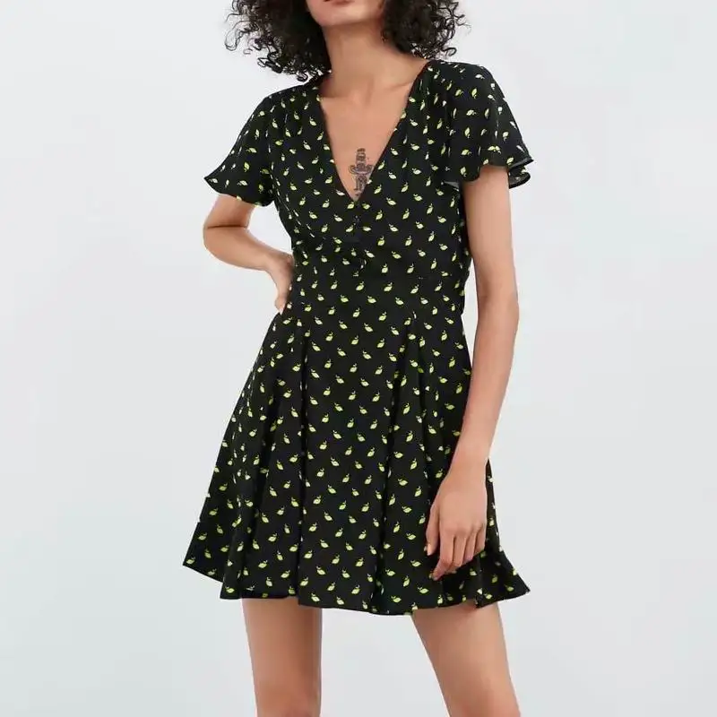 Women Summer Dress 2019 New Fashion Sashes High Waist Empire V-Neck Modern Lady's Above Knee Dress Feminino Vestidos
Women Summer Dress 2019 New Fashion Sashes High Waist Empire V-Neck Modern Lady's Above Knee Dress Feminino Vestidos
