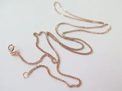 AU750 18k Rose Gold Flash White 0.9mm W Wheat Chain Necklace / 1.8-2g / 17.7''L
AU750 18k Rose Gold Flash White 0.9mm W Wheat Chain Necklace / 1.8-2g / 17.7''L