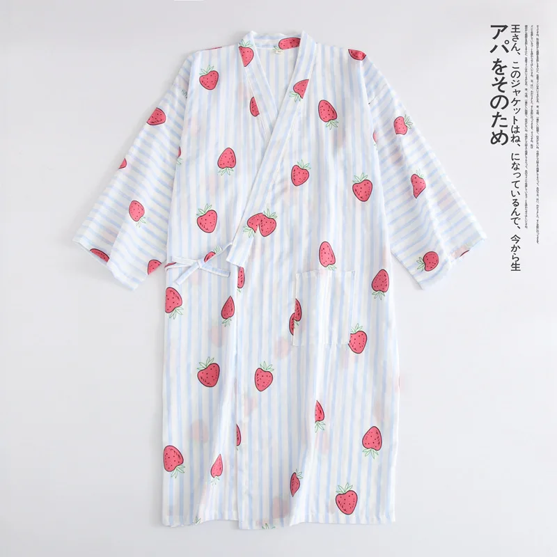 Cotton Gauze Nightgown Spring Thin Section Japanese Kimono Traditional Bathrobe Ladies Loose Cardigan Robes Sweet Yukata Roupa
Cotton Gauze Nightgown Spring Thin Section Japanese Kimono Traditional Bathrobe Ladies Loose Cardigan Robes Sweet Yukata Roupa