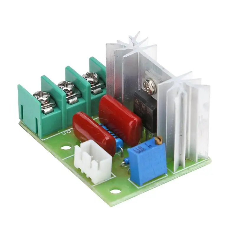 AC 220V 25A 2000W Voltage Regulator Controller Electronic Dimmer Motor Speed Temperature Regulator Module with Cable Wire
AC 220V 25A 2000W Voltage Regulator Controller Electronic Dimmer Motor Speed Temperature Regulator Module with Cable Wire