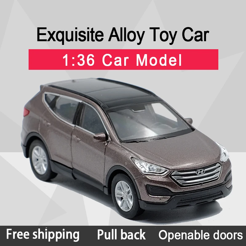 WELLY 1:36 Santafe SUV Alloy Diecast Car Model Toy With Pull Back For Children Gifts Toy Collection
WELLY 1:36 Santafe SUV Alloy Diecast Car Model Toy With Pull Back For Children Gifts Toy Collection