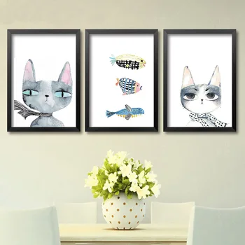 Nordic Modern Art Canvas Painting Cat and Fish Posters and Prints Cuadros Decoracion Salon Garden Decor Quadro Paris Picture
Nordic Modern Art Canvas Painting Cat and Fish Posters and Prints Cuadros Decoracion Salon Garden Decor Quadro Paris Picture