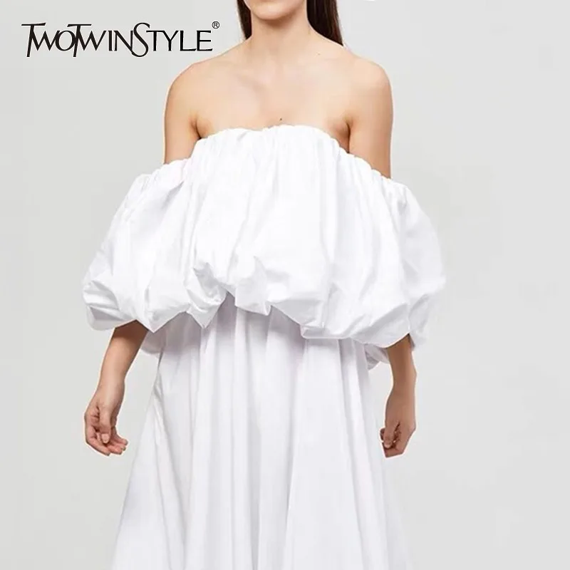 TWOTWINSTYLE Off Shoulder Women Blouse Slash Neck Half Sleeve Large Sizes Ruched Shirt Female Clothing 2019 Spring Fashion
TWOTWINSTYLE Off Shoulder Women Blouse Slash Neck Half Sleeve Large Sizes Ruched Shirt Female Clothing 2019 Spring Fashion
