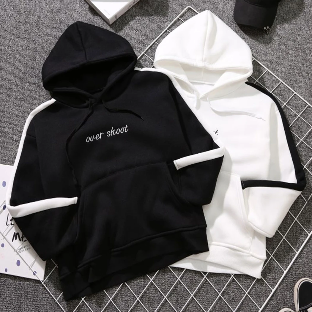 Harajuku Long Sleeve Sweatshirts Woman And Man Print Letter Tracksuits White Pullover Thick Loose Women Black Hoodies Sweatshirt
Harajuku Long Sleeve Sweatshirts Woman And Man Print Letter Tracksuits White Pullover Thick Loose Women Black Hoodies Sweatshirt