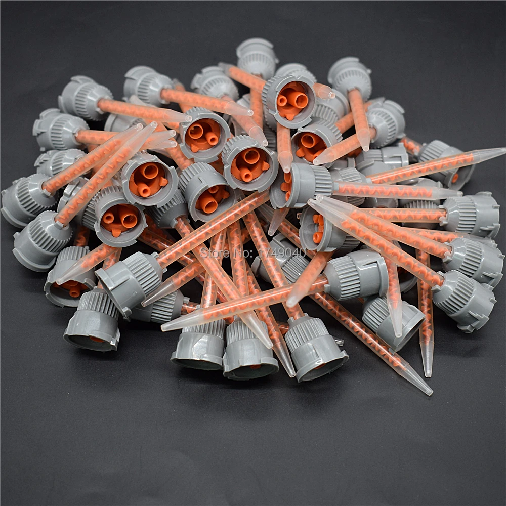 50pcs 10:1 Static Mixer Resin AB Glue Mixing Tube Mixing Nozzle Syringe Set for Two Component Liquid Mixing Machine AB Glue Gun
50pcs 10:1 Static Mixer Resin AB Glue Mixing Tube Mixing Nozzle Syringe Set for Two Component Liquid Mixing Machine AB Glue Gun
