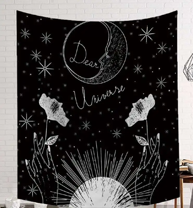 Vintage Black Stars Galaxy Galaxy Tapestry Wall Decoration Yoga Beach Cloth Sun Block Dark Constellation Shawl 2019
Vintage Black Stars Galaxy Galaxy Tapestry Wall Decoration Yoga Beach Cloth Sun Block Dark Constellation Shawl 2019