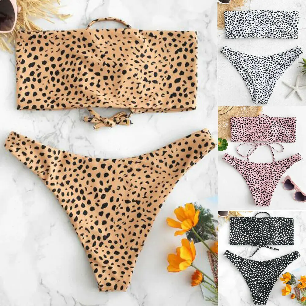 2019 New Style Fashion Hot Women Leopard Bandage Push-up Slash Neck Two-Piece Suits Swimsuit Bathing Print
2019 New Style Fashion Hot Women Leopard Bandage Push-up Slash Neck Two-Piece Suits Swimsuit Bathing Print