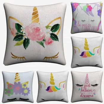 Unicorn Eyelash Flower Artwork Decorative Linen Cushion Cover Pillow Case For Sofa 45x45cm Home Decor Throw Pillowcase Almofada
Unicorn Eyelash Flower Artwork Decorative Linen Cushion Cover Pillow Case For Sofa 45x45cm Home Decor Throw Pillowcase Almofada