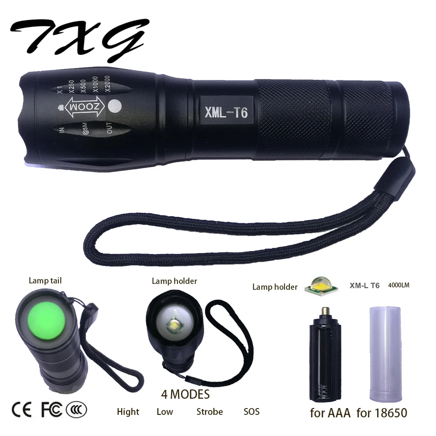 Bicycle Light 4000 Lumens 4 Modes T6 LED cycling Front Light Bike light Lamp Torch Waterproof ZOOM Flashlight
Bicycle Light 4000 Lumens 4 Modes T6 LED cycling Front Light Bike light Lamp Torch Waterproof ZOOM Flashlight