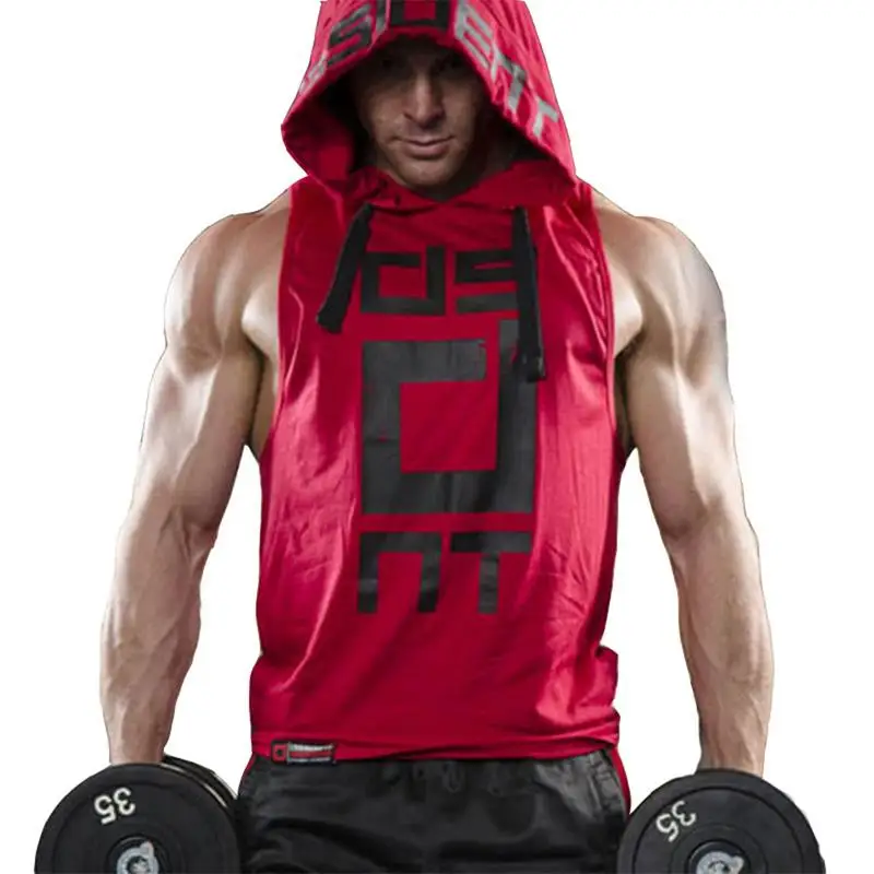 Fashion Gyms Singlet Bodybuilding Stringer Muscle Men's Hooded Sleeveless Vest Loose Vest Sports Fitness Training Casual Sweater
Fashion Gyms Singlet Bodybuilding Stringer Muscle Men's Hooded Sleeveless Vest Loose Vest Sports Fitness Training Casual Sweater