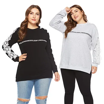 Fall Spring Women Hoodies Plus Size Cotton Lace Print Slit Sweatshirt Long Sleeve Casual Loose Top Sweatshirt Pullover Tee Shirt
Fall Spring Women Hoodies Plus Size Cotton Lace Print Slit Sweatshirt Long Sleeve Casual Loose Top Sweatshirt Pullover Tee Shirt