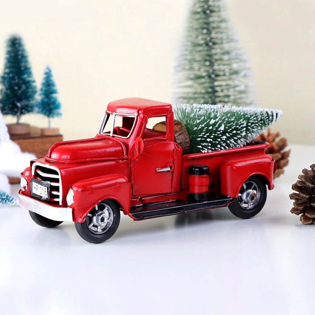 2019 New Christmas Vintage Metal Truck Ornament Kids Xmas Gifts Toy Table Top Home Decor Toy Vehicles
2019 New Christmas Vintage Metal Truck Ornament Kids Xmas Gifts Toy Table Top Home Decor Toy Vehicles