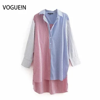 VOGUEIN New Womens Casual Striped Print Splice Loose Long Blouse Shirt Tops Wholesale
VOGUEIN New Womens Casual Striped Print Splice Loose Long Blouse Shirt Tops Wholesale