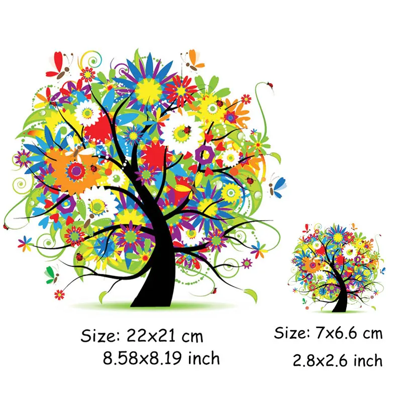 2 Pieces Printed Tree Iron On Patches Sticker Heat Transfer Press Easy Patches Application Applique Parches DIY Clothing
2 Pieces Printed Tree Iron On Patches Sticker Heat Transfer Press Easy Patches Application Applique Parches DIY Clothing