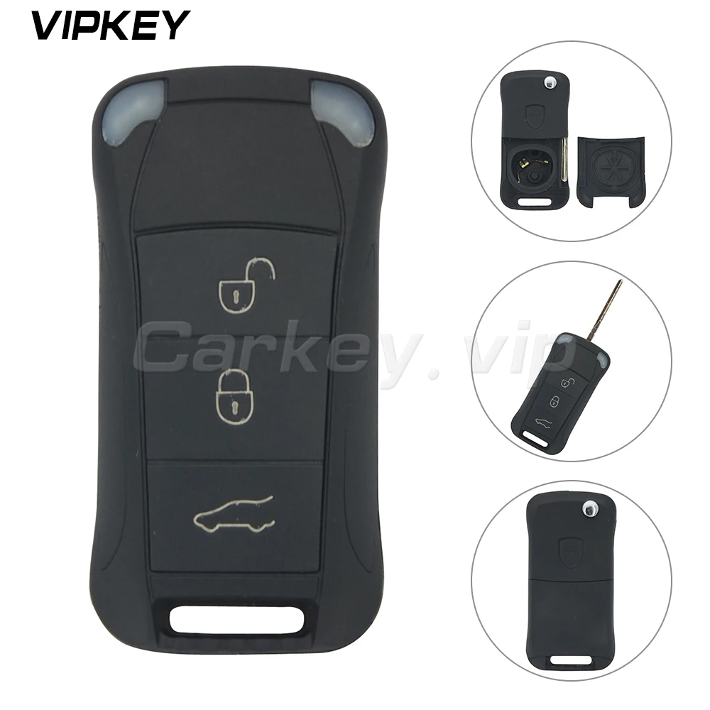 Remotekey Replacement Shell remote Flip Folding Car Key Case Fob 3 Buttons For Porsche Cayenne Uncut key cover
Remotekey Replacement Shell remote Flip Folding Car Key Case Fob 3 Buttons For Porsche Cayenne Uncut key cover