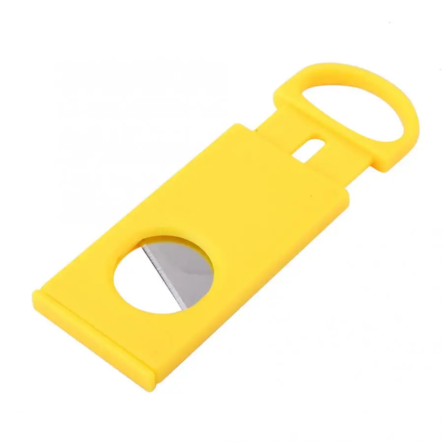 Cigarette Holder Portable Yellow Plastic Shell Double Blade Pocket Cigar Cutter Knife Scissors Portable Tripod Smoking
Cigarette Holder Portable Yellow Plastic Shell Double Blade Pocket Cigar Cutter Knife Scissors Portable Tripod Smoking