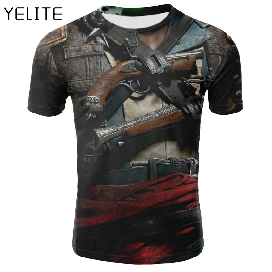 YELITE 3D Gun Warrior Knife Tshirt Fake Leather Jacket T Shirt Skull Pirate Costume T-shirt Streetwear Harajuku Short Sleeve Tee
YELITE 3D Gun Warrior Knife Tshirt Fake Leather Jacket T Shirt Skull Pirate Costume T-shirt Streetwear Harajuku Short Sleeve Tee