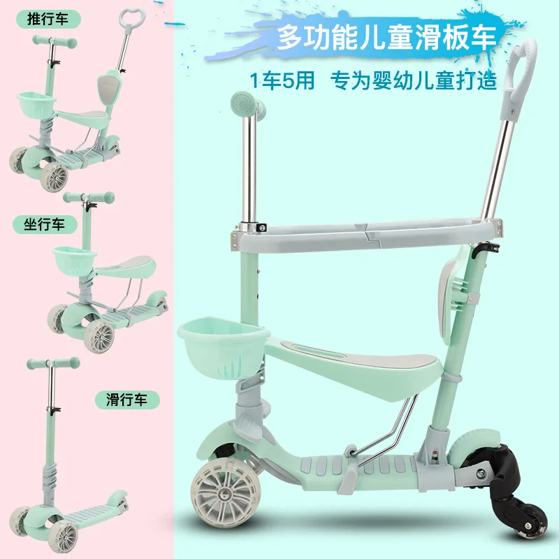Children Scooter Can Push Three-in-One Can Sit ke hua 1-4-Year-Old lium che 6-Year-Old Boy Five-in-One hua che Female
Children Scooter Can Push Three-in-One Can Sit ke hua 1-4-Year-Old lium che 6-Year-Old Boy Five-in-One hua che Female