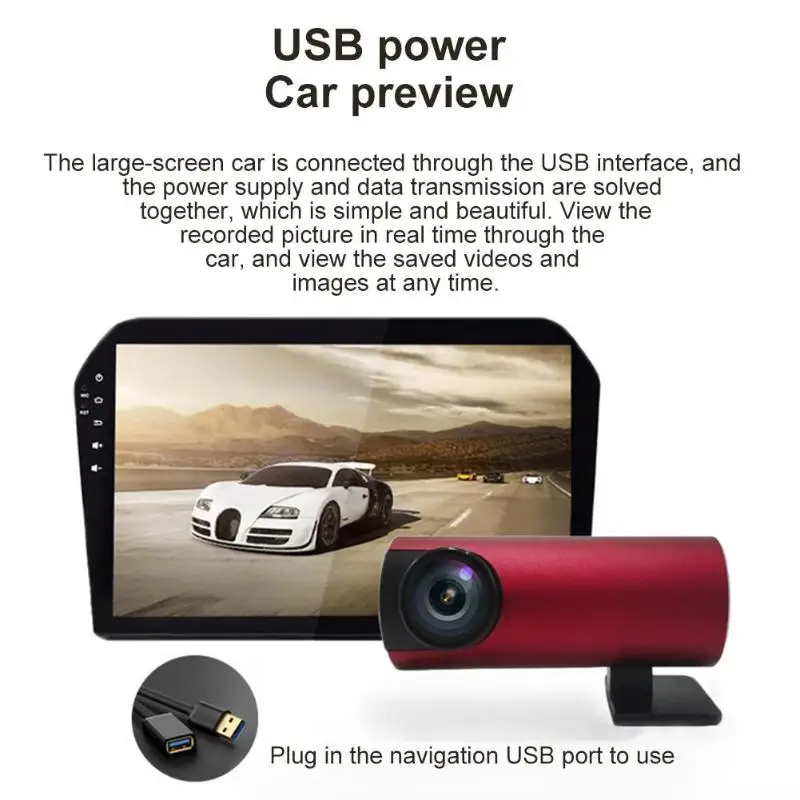 Creative 170 Degree USB Car Dash Cam DVR Full HD Night Vision No Screen Car Driving Video Recorder for Android System 720P 1080P
Creative 170 Degree USB Car Dash Cam DVR Full HD Night Vision No Screen Car Driving Video Recorder for Android System 720P 1080P