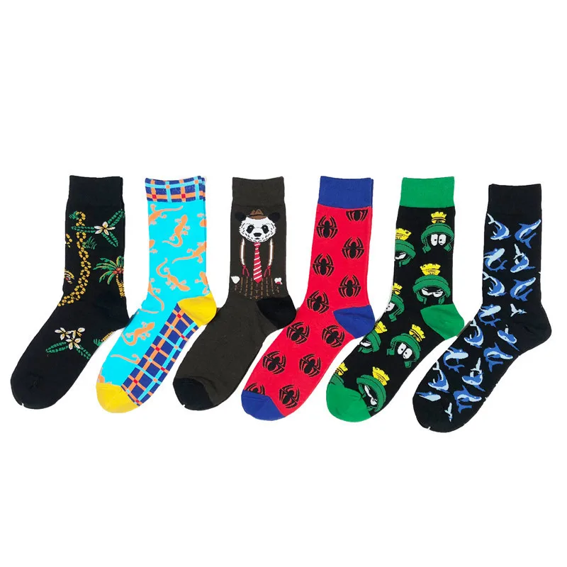 Men Socks Funny Cartoon Skate Lizard Panda Spider Frog Shark Cute Happy Personality Harajuku Street Style Hip Hop Cotton Socks
Men Socks Funny Cartoon Skate Lizard Panda Spider Frog Shark Cute Happy Personality Harajuku Street Style Hip Hop Cotton Socks