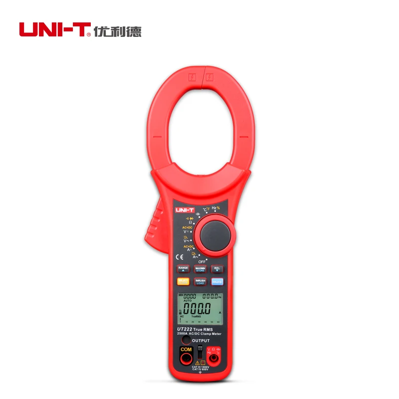 UNI T UT222 Digital Clamp Meter 2500A True RMS Current Voltage Resistor/Frequency/Temp/Diode/Test Surge Current Data Storage
UNI T UT222 Digital Clamp Meter 2500A True RMS Current Voltage Resistor/Frequency/Temp/Diode/Test Surge Current Data Storage