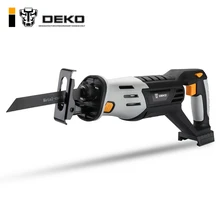 Scie alternative sans fil DEKO 20V scie électrique à vitesse réglable avec batterie et lames 4 pièces(China)