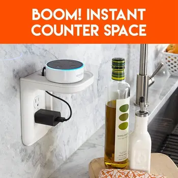 Practical Wall mounted Phone Charging Holder Socket Strong Sticky Outlet Shelf A Space For Anything Up to 10lbs Holder Rack
Practical Wall mounted Phone Charging Holder Socket Strong Sticky Outlet Shelf A Space For Anything Up to 10lbs Holder Rack