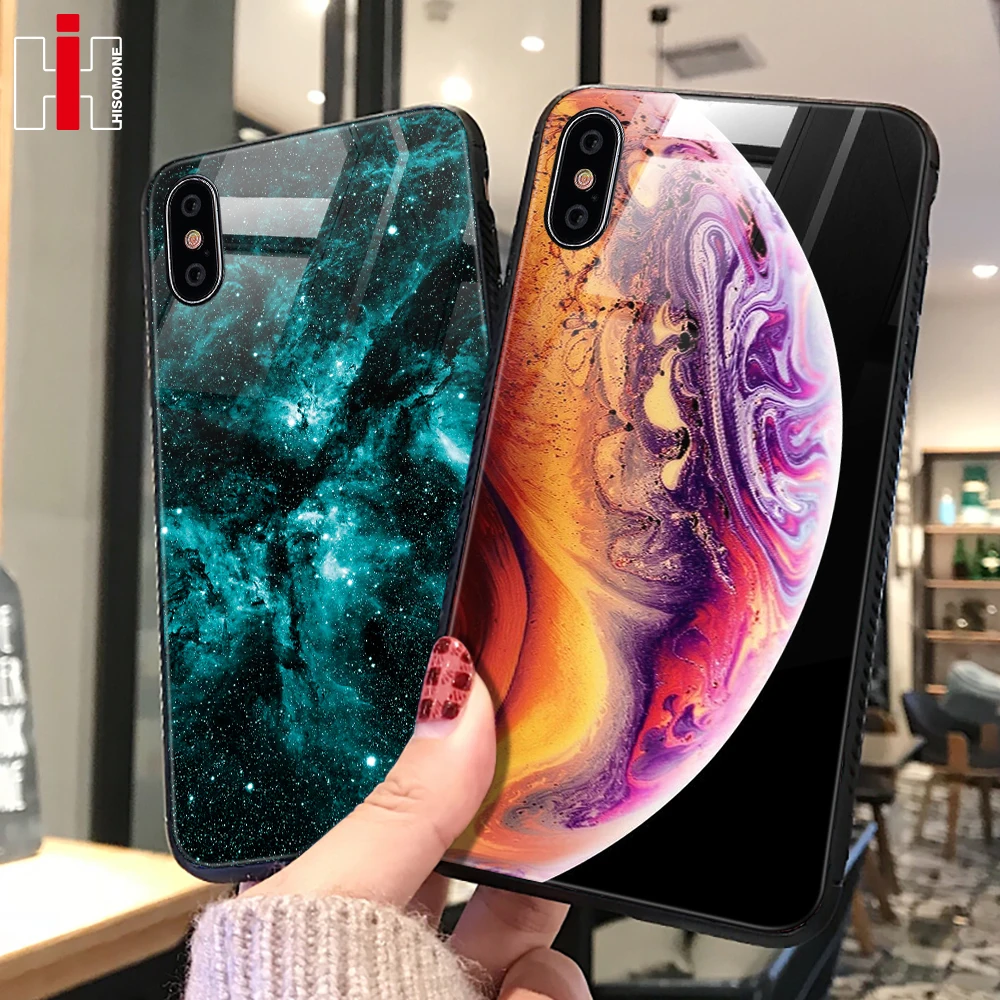 Hisomone Tempered Glass Case For iPhone XS Max XR X Soft Silicone Edge Star Phone Case For iPhone 6 6S 7 8 Plus Back Cover Coque
Hisomone Tempered Glass Case For iPhone XS Max XR X Soft Silicone Edge Star Phone Case For iPhone 6 6S 7 8 Plus Back Cover Coque