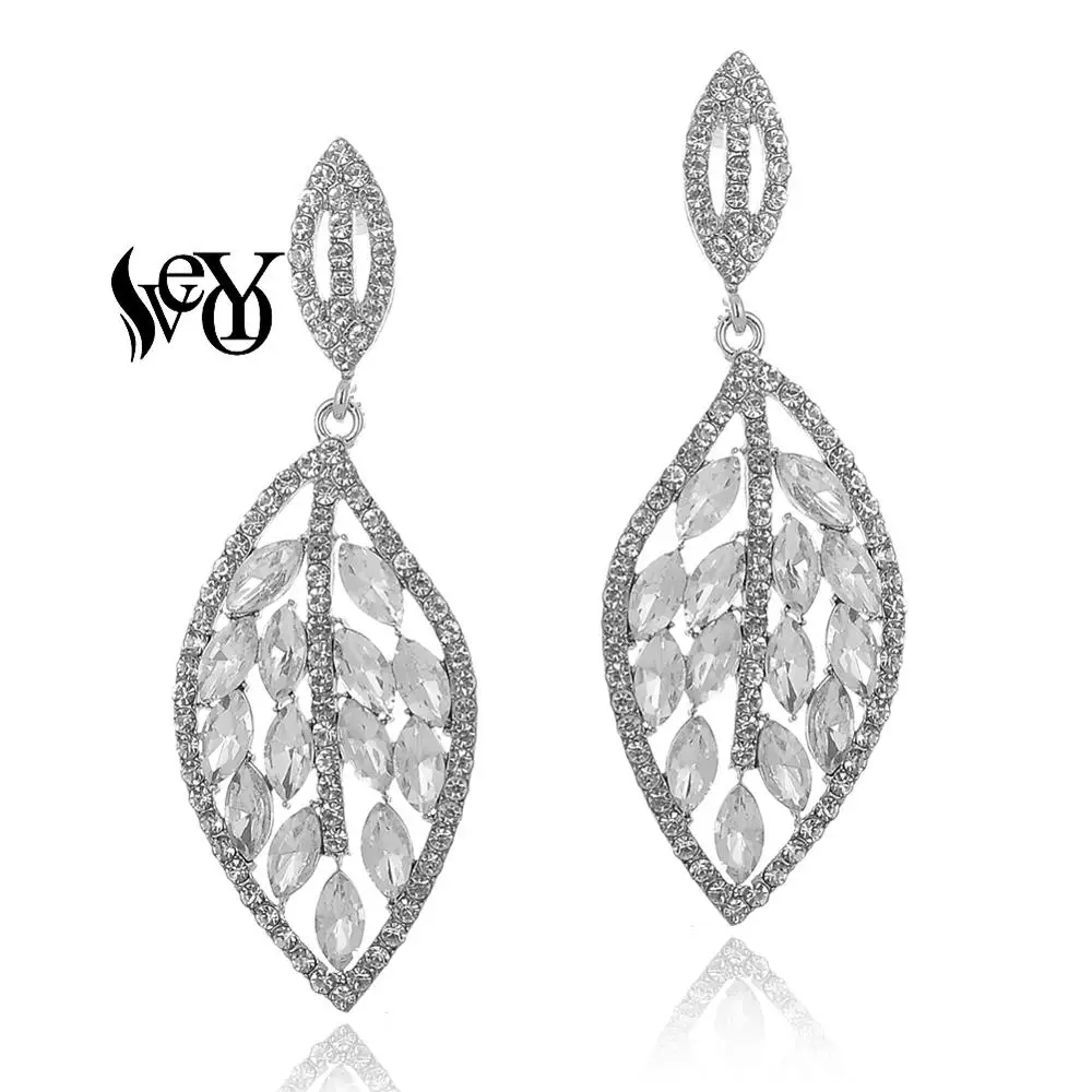 VEYO Leaf shape Crystal Drop Earrings for Women Elegant Rhinestone Earrings Fashion Jewelry Classic Gift
VEYO Leaf shape Crystal Drop Earrings for Women Elegant Rhinestone Earrings Fashion Jewelry Classic Gift