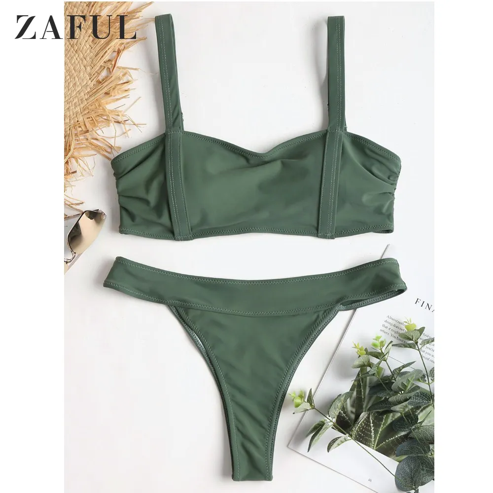 ZAFUL Women Bikini Set Straps Neckline Banded Padded Bikini Set Lady Sexy Bikini Swimwear Summer Beach Swimsuit Bathing Suit
ZAFUL Women Bikini Set Straps Neckline Banded Padded Bikini Set Lady Sexy Bikini Swimwear Summer Beach Swimsuit Bathing Suit