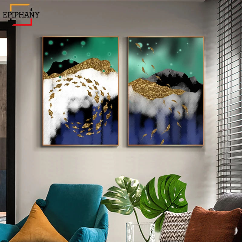 Modern Canvas Art Posters and Prints Abstract Blue Ocean Fish Painting Nordic Wall Pictures for Living Room Bedroom Home Decor
Modern Canvas Art Posters and Prints Abstract Blue Ocean Fish Painting Nordic Wall Pictures for Living Room Bedroom Home Decor