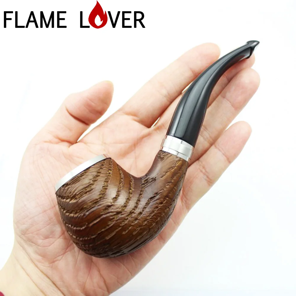 Classic Handmade Nature Solid Brown Oak Wood Ring Bent Smoking Pipe Smoke Tobacco Wooden Pipe +10X 9mm Filter+Pouch+Holder XC506
Classic Handmade Nature Solid Brown Oak Wood Ring Bent Smoking Pipe Smoke Tobacco Wooden Pipe +10X 9mm Filter+Pouch+Holder XC506