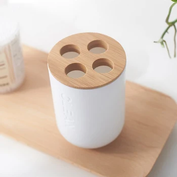 1Pc Absorbent Handmade Wooden Space-Saving Modern Toothpaste Toothbrush Organizer Stand Cup Holder for Bathroom
1Pc Absorbent Handmade Wooden Space-Saving Modern Toothpaste Toothbrush Organizer Stand Cup Holder for Bathroom