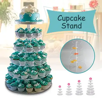 3/4/5/6 Tier Clear White Round Cup Cake Stand Acrylic Cupcake Stand Supplies Display Tower Wedding Birthday Party Decoration
3/4/5/6 Tier Clear White Round Cup Cake Stand Acrylic Cupcake Stand Supplies Display Tower Wedding Birthday Party Decoration
