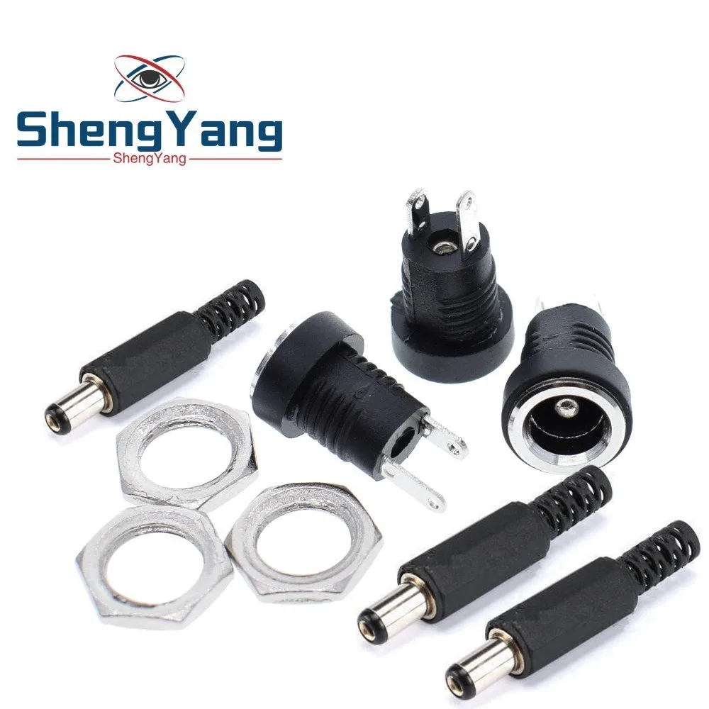 ShengYang 10PCS 5Pair DC Power Connector pin 2.1x5.5mm Female Plug Jack + Male Plug Jack Socket Adapter DC-022B
ShengYang 10PCS 5Pair DC Power Connector pin 2.1x5.5mm Female Plug Jack + Male Plug Jack Socket Adapter DC-022B