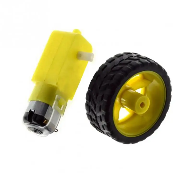 For Robot Smart Car Robot Plastic Tire Wheel Gear Motor with DC 3-6V For Arduino DIY Good Toughness Smart Car Chassis Kit
For Robot Smart Car Robot Plastic Tire Wheel Gear Motor with DC 3-6V For Arduino DIY Good Toughness Smart Car Chassis Kit