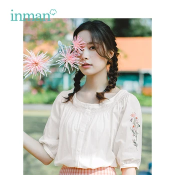 INMAN Summer O-neck Literary Embroidery Retro Holiday Style All Matched Half Sleeve Women Shirt
INMAN Summer O-neck Literary Embroidery Retro Holiday Style All Matched Half Sleeve Women Shirt