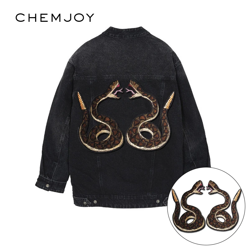 Snake Large Embroidery Patches Sewing on Applique Iron on Patch for Clothing Jeans Bags Clothes Stickers DIY Animal Parches
Snake Large Embroidery Patches Sewing on Applique Iron on Patch for Clothing Jeans Bags Clothes Stickers DIY Animal Parches