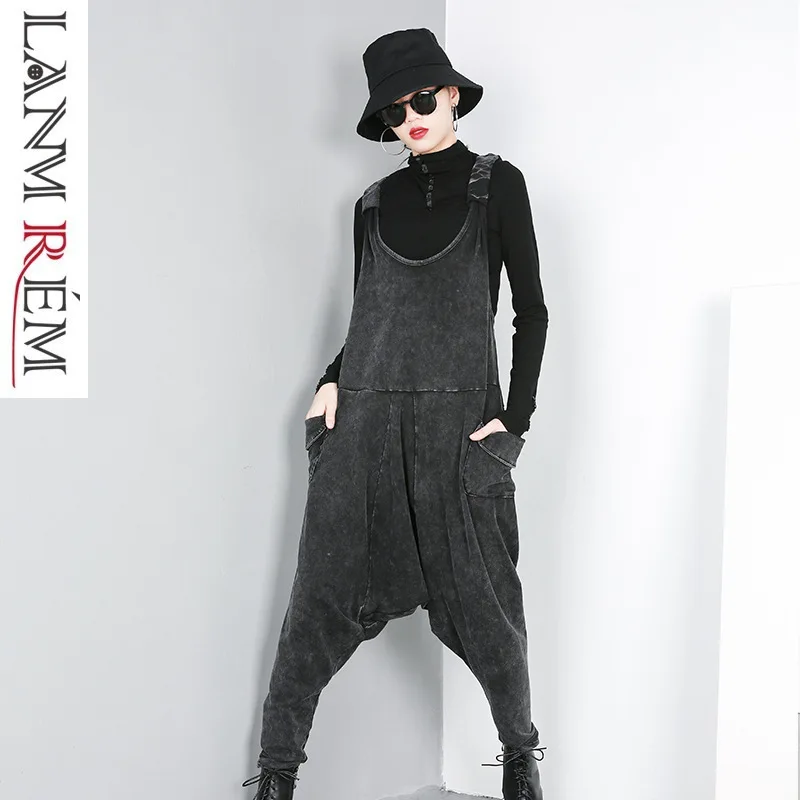 LANMREM 2018 New Fashion Spring New Denim Jumpsuit Personality Trousers Casual Loose Overalls Female's Black Jeans Pants YG31001
LANMREM 2018 New Fashion Spring New Denim Jumpsuit Personality Trousers Casual Loose Overalls Female's Black Jeans Pants YG31001