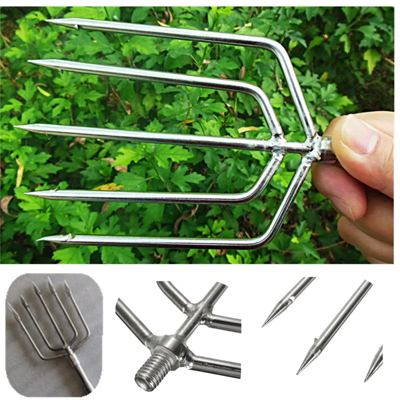 Bobing Portable 5 Prong Harpoon Fish Spear Fork Stainless Steel Fishing Ice Breaker Drill Fishing Accessories Tackle Tool Fish
Bobing Portable 5 Prong Harpoon Fish Spear Fork Stainless Steel Fishing Ice Breaker Drill Fishing Accessories Tackle Tool Fish