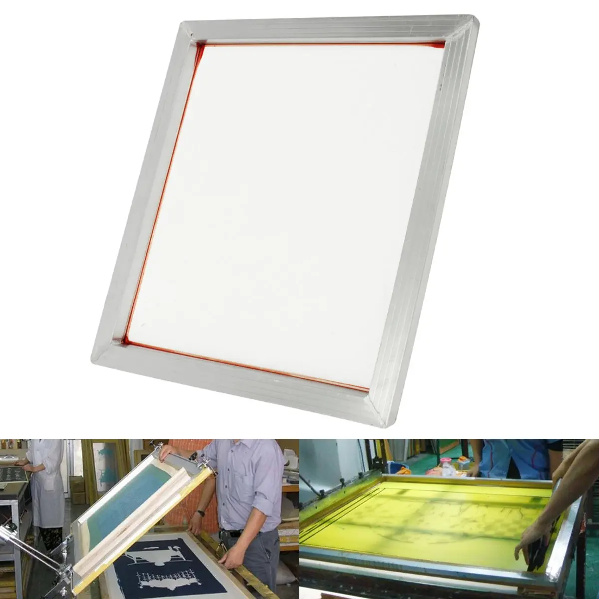 60X50CM Reusable Aluminum Silk Screen Printing Frame Stretched With White 160 Mesh Count For Printed Circuit Boards
60X50CM Reusable Aluminum Silk Screen Printing Frame Stretched With White 160 Mesh Count For Printed Circuit Boards