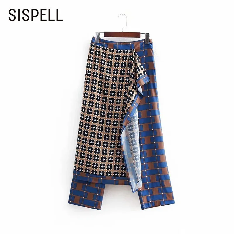 SISPELL Spring Casual Print Women's Pants High Waist Patchwork Zipper Loose Wide Leg Pant Female Fashion New Tide 2019
SISPELL Spring Casual Print Women's Pants High Waist Patchwork Zipper Loose Wide Leg Pant Female Fashion New Tide 2019